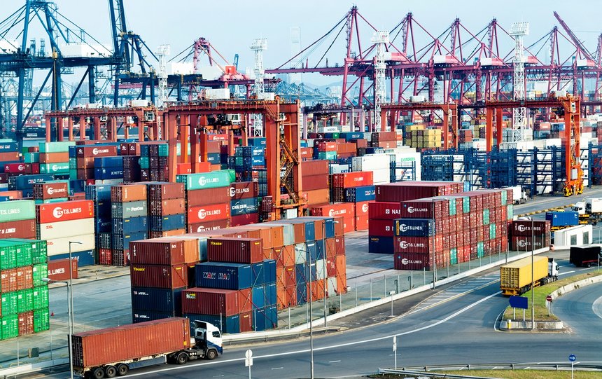 Transport routier conteneurs maritimes Ports