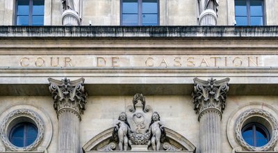 Official building of Cour de Cassation (Court of Cassation) in Paris - France