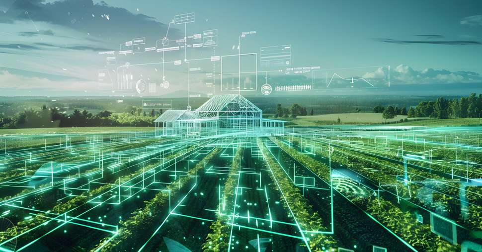 A digital twin of a farm created using cloud computing and IoT data