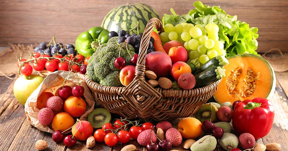 assorted of fruit and vegetable in wicker basket