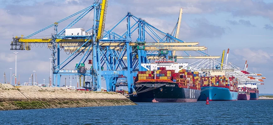 Les escales de Rotterdam, Anvers et Le Havre font 