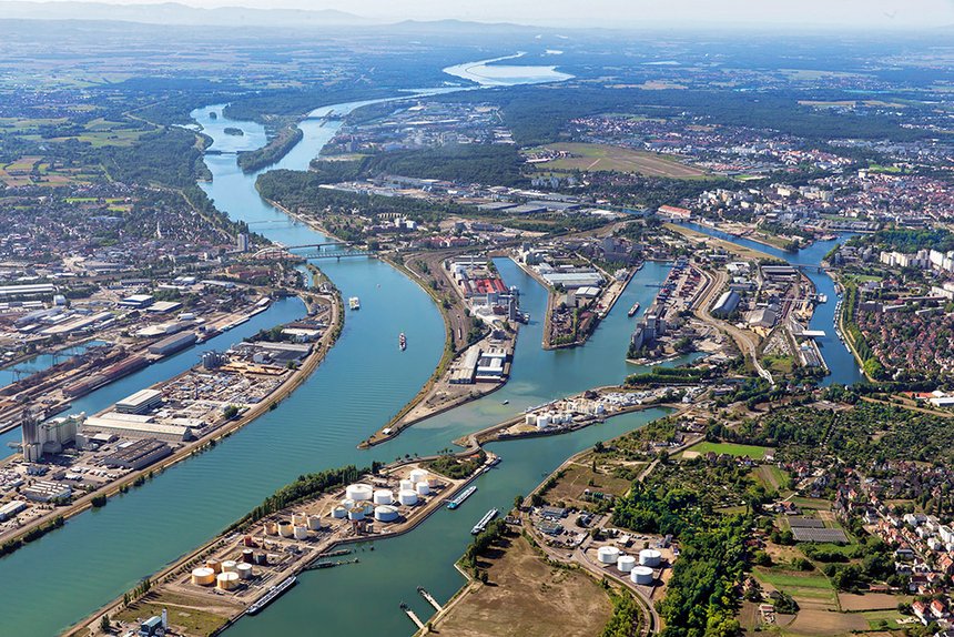 Photo aérienne Port autonome de Strasbourg