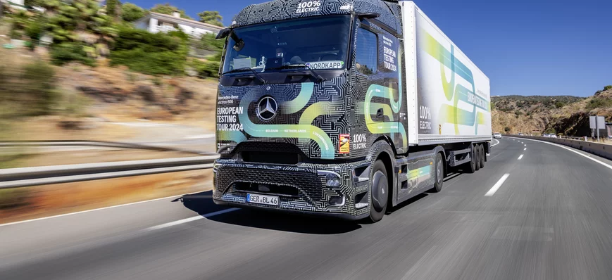 Le Mercedes eActros 600 élu Camion de l'année 2025