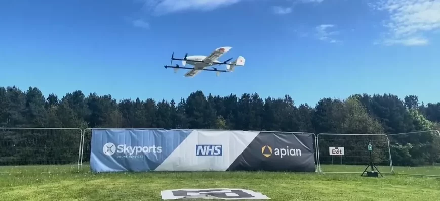 A Londres, des tests sanguins transportés par dron