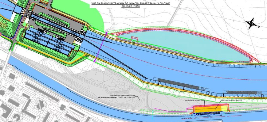 Deux nouveaux quais pour les travaux du canal Sein