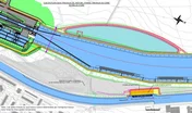 quai travaux pour Seine-Nord à Noyon sur le canal du Nord