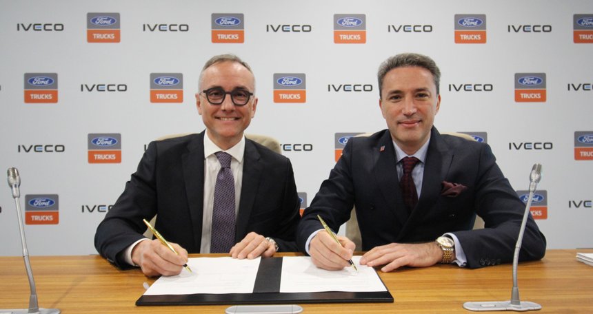 Signature de l'accord sur une cabine de camion commune à Iveco et Ford Trucks