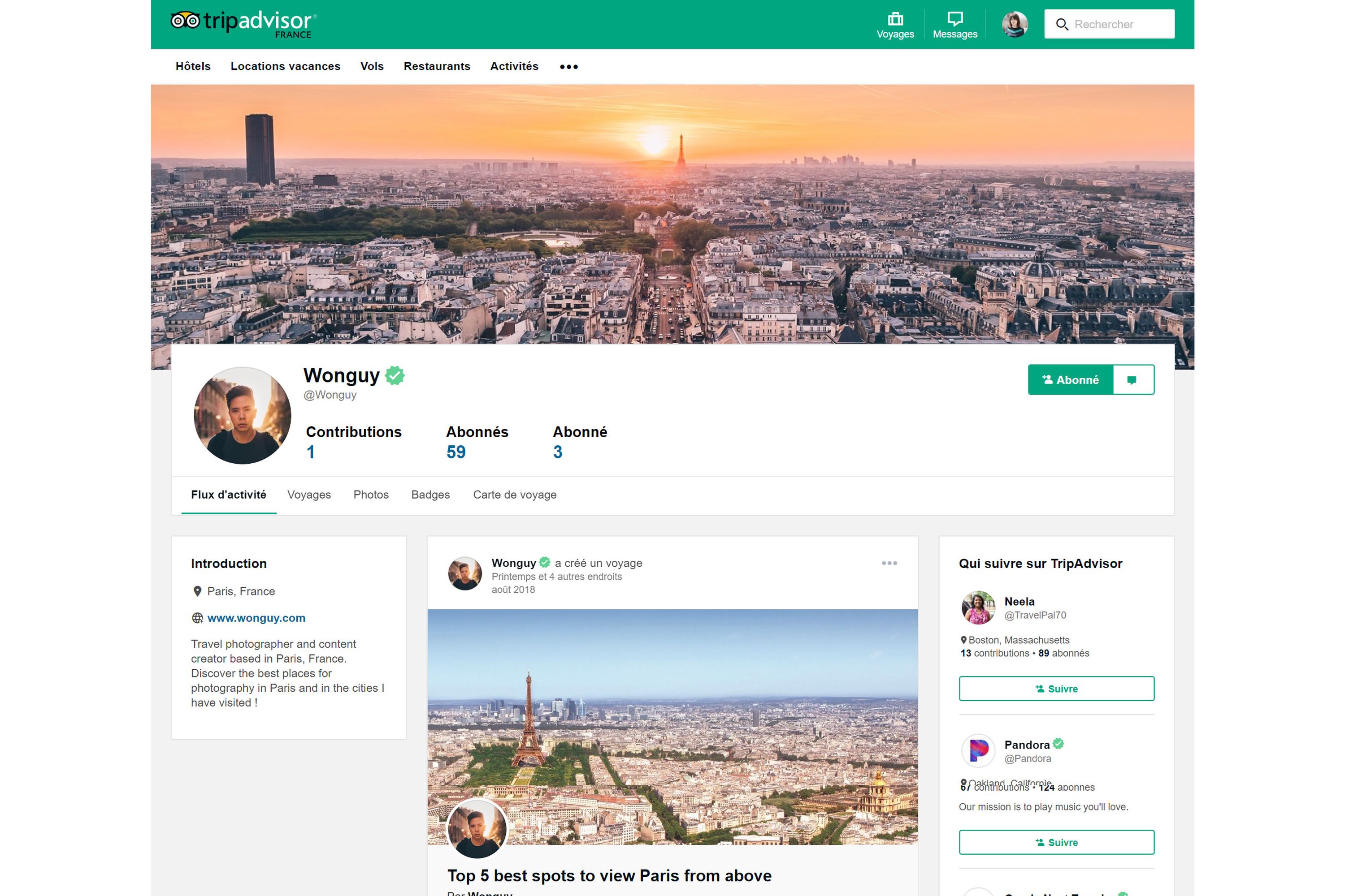 Quand le nouveau TripAdvisor s'inspire de Facebook et Twitter 