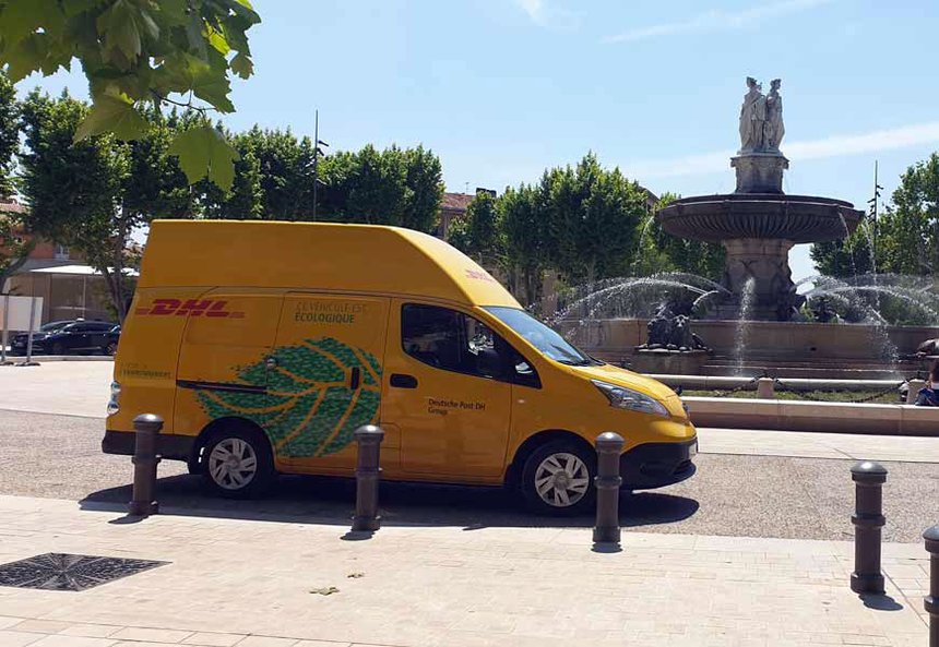 Livraison de colis  DHL Express électrise AixenProvence  Actu