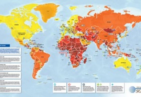 La carte mondiale des zones à risques sanitaires et médicaux - Le ...