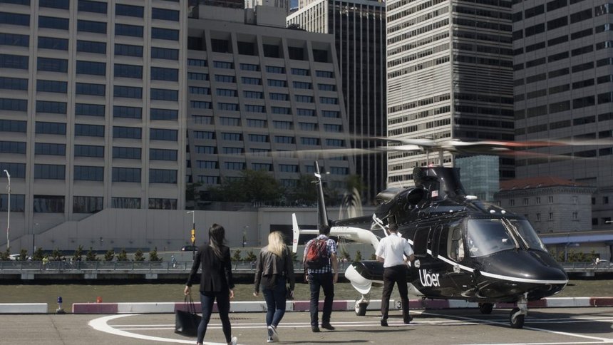 Vol Hélicoptère New York Habitacle Ouvert À New-York, Uber met l’hélicoptère à portée de son application - Bus & Car