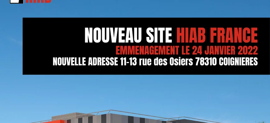25 janvier 2022 : déménagement de Hiab France